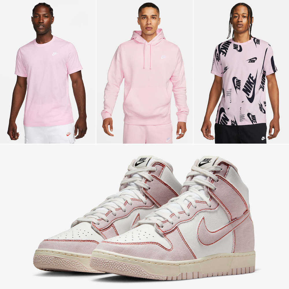 nike-dunk-high-1985-pink-denim-barely-rose-shirts-clothing-outfits