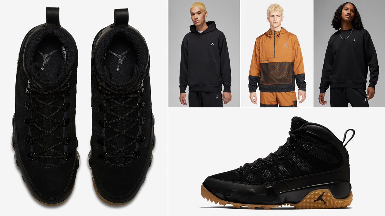 Air-Jordan-9-Boot-NRG-Black-Light-Gum-2022-Shirts-Clothing-Matching-Outfits