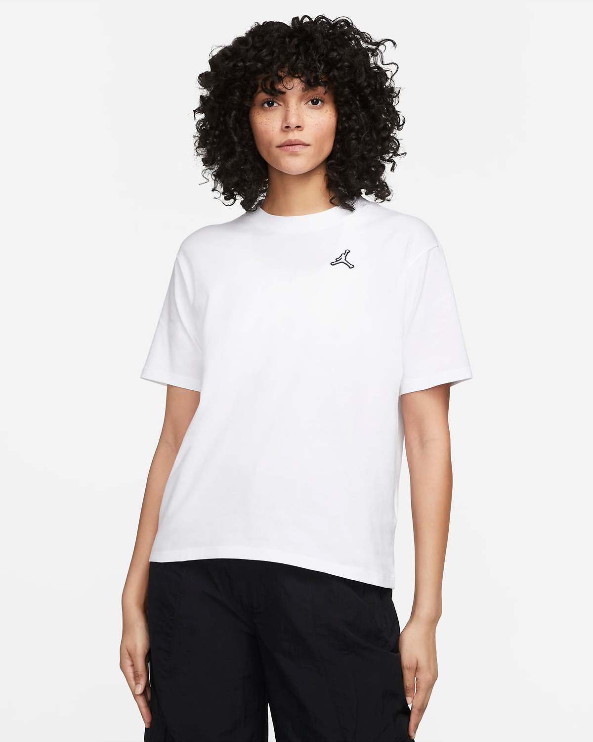 Jordan-Essentials-Womens-T-Shirt-White-Black
