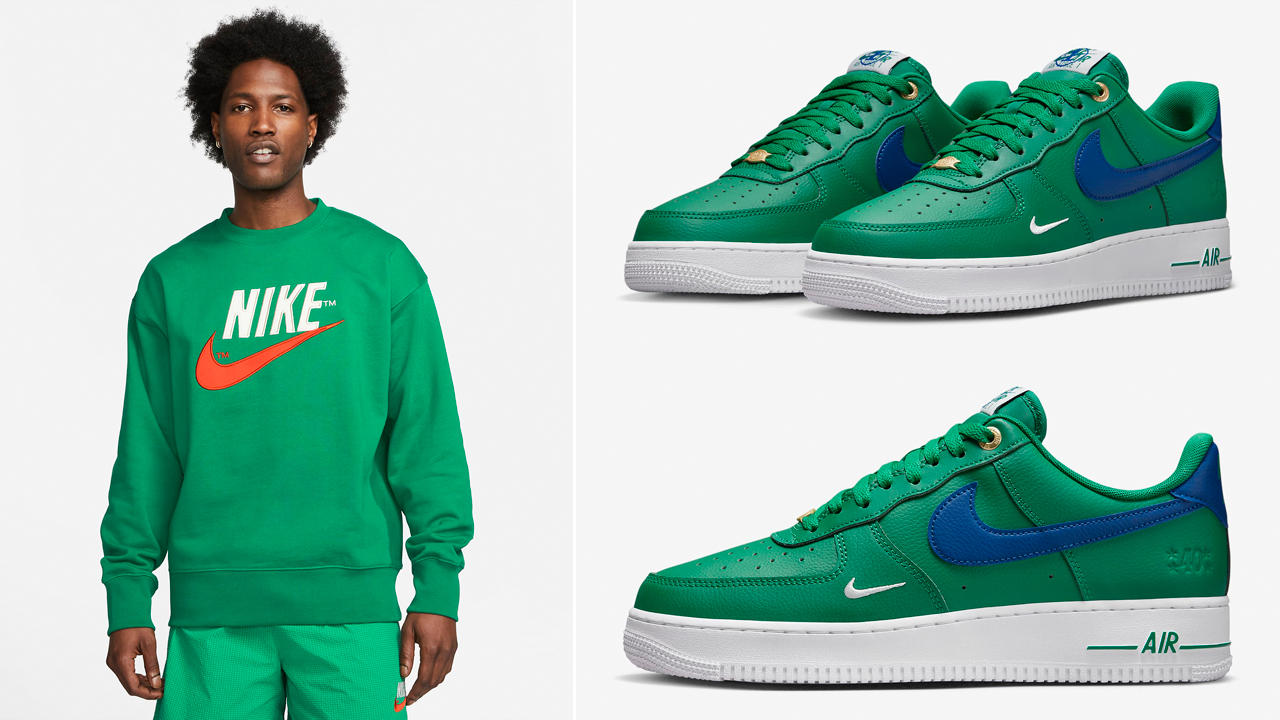 Nike-Air-Force-1-Low-40th-Malachite-Shirts-Clothing-Matching-Outfits