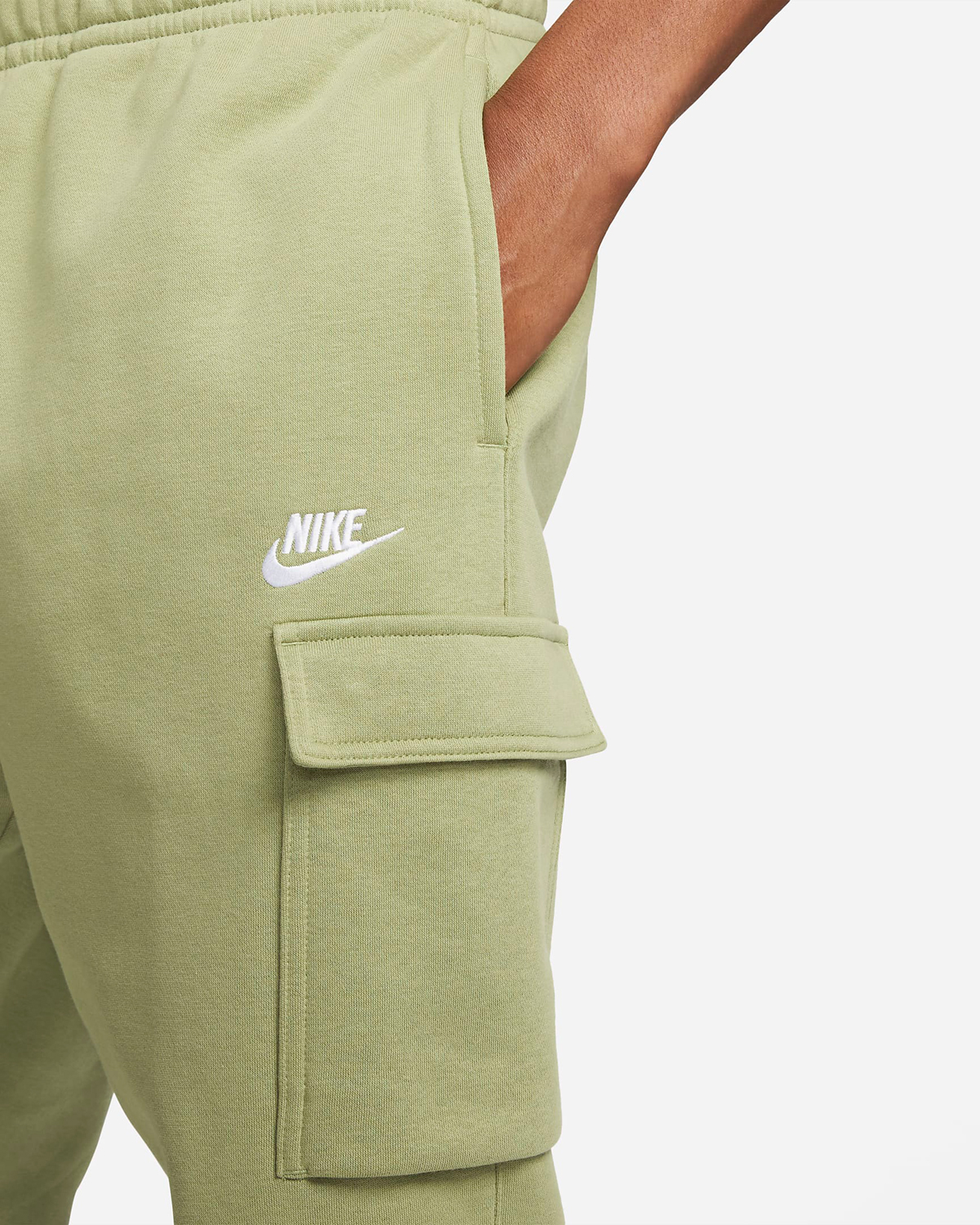 Nike-Club-Fleece-Cargo-Pants-Alligator-Green-1