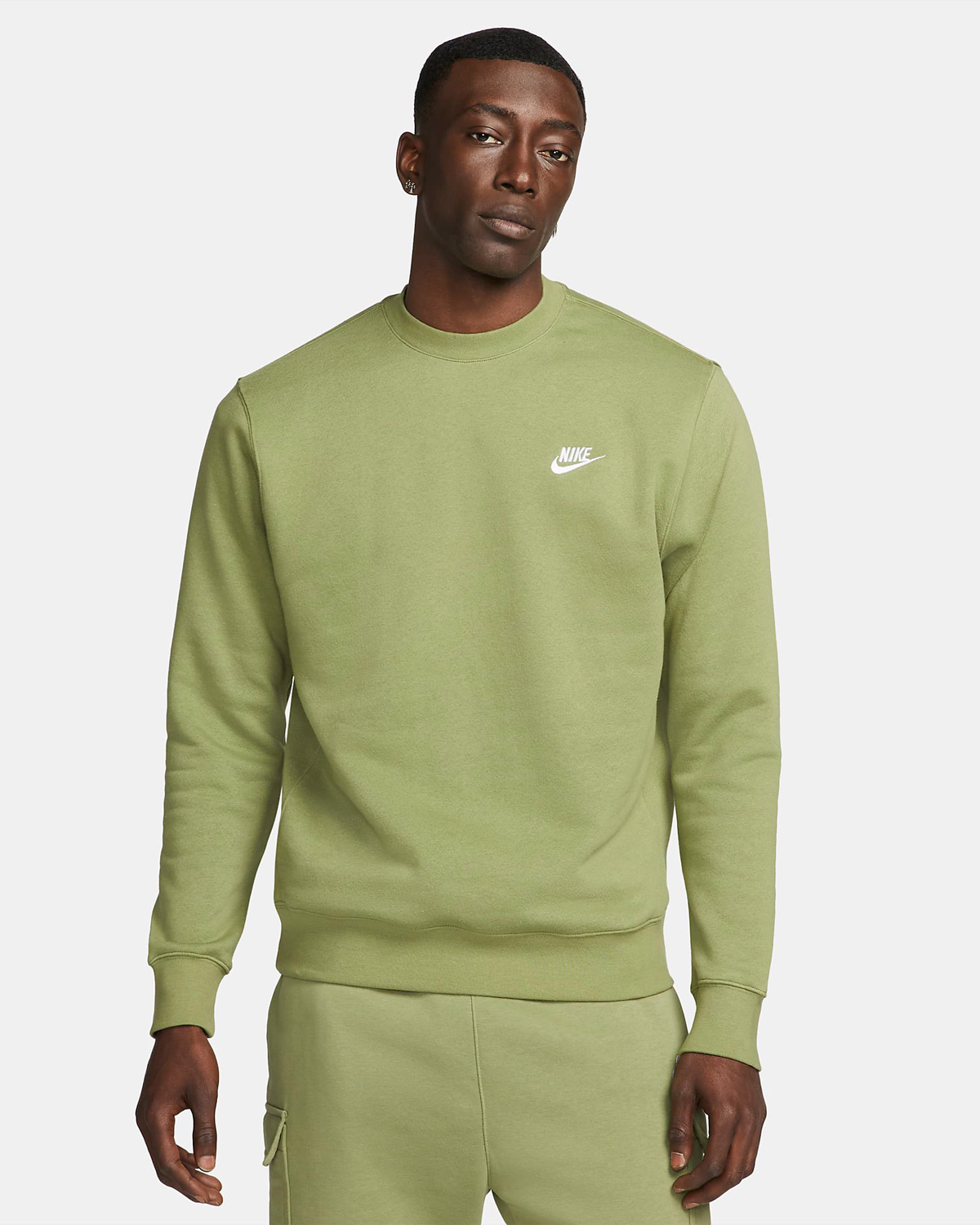 Nike-Club-Fleece-Crew-Sweatshirt-Alligator-Green