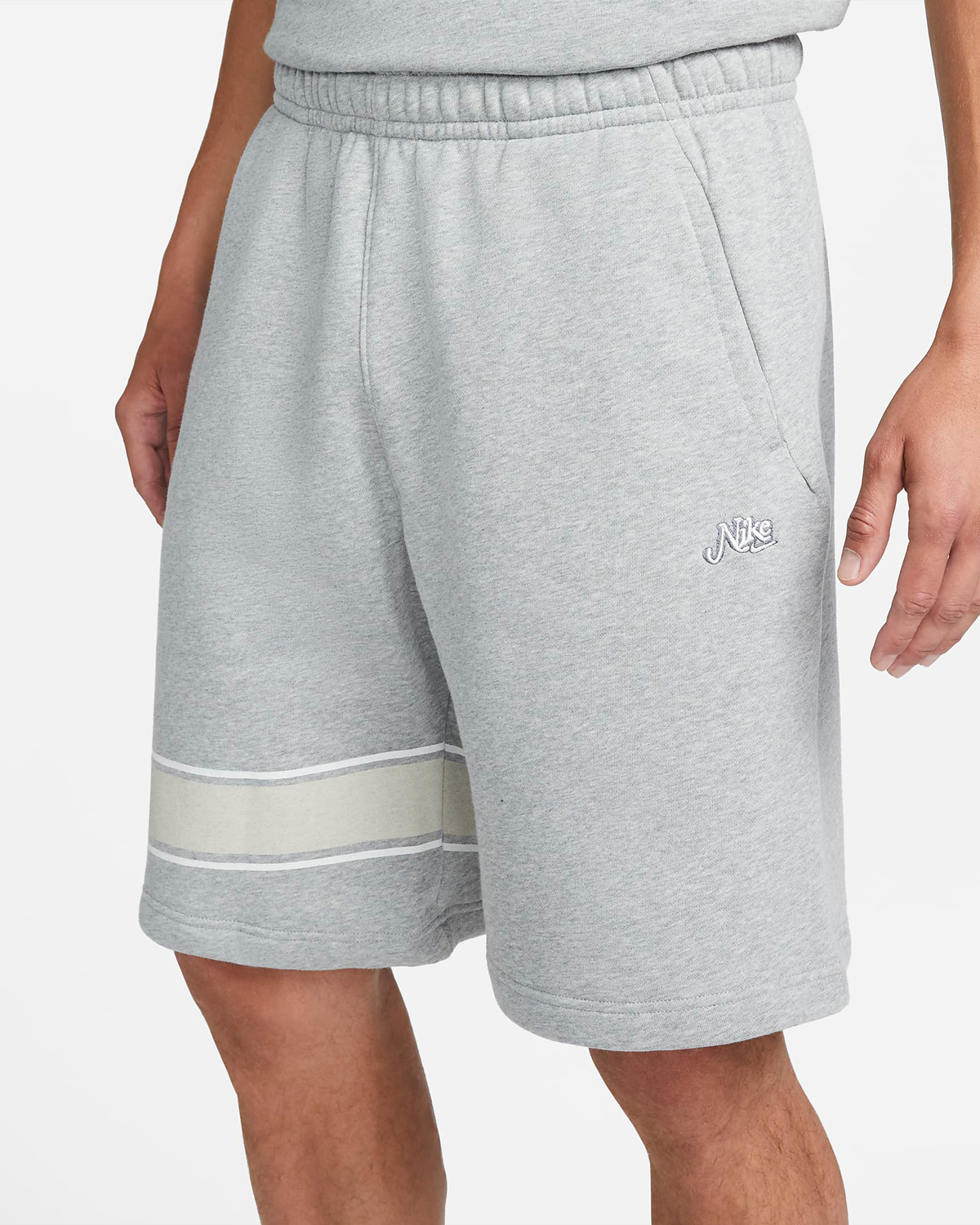 Nike-Club-Fleece-Varsity-Shorts-Grey