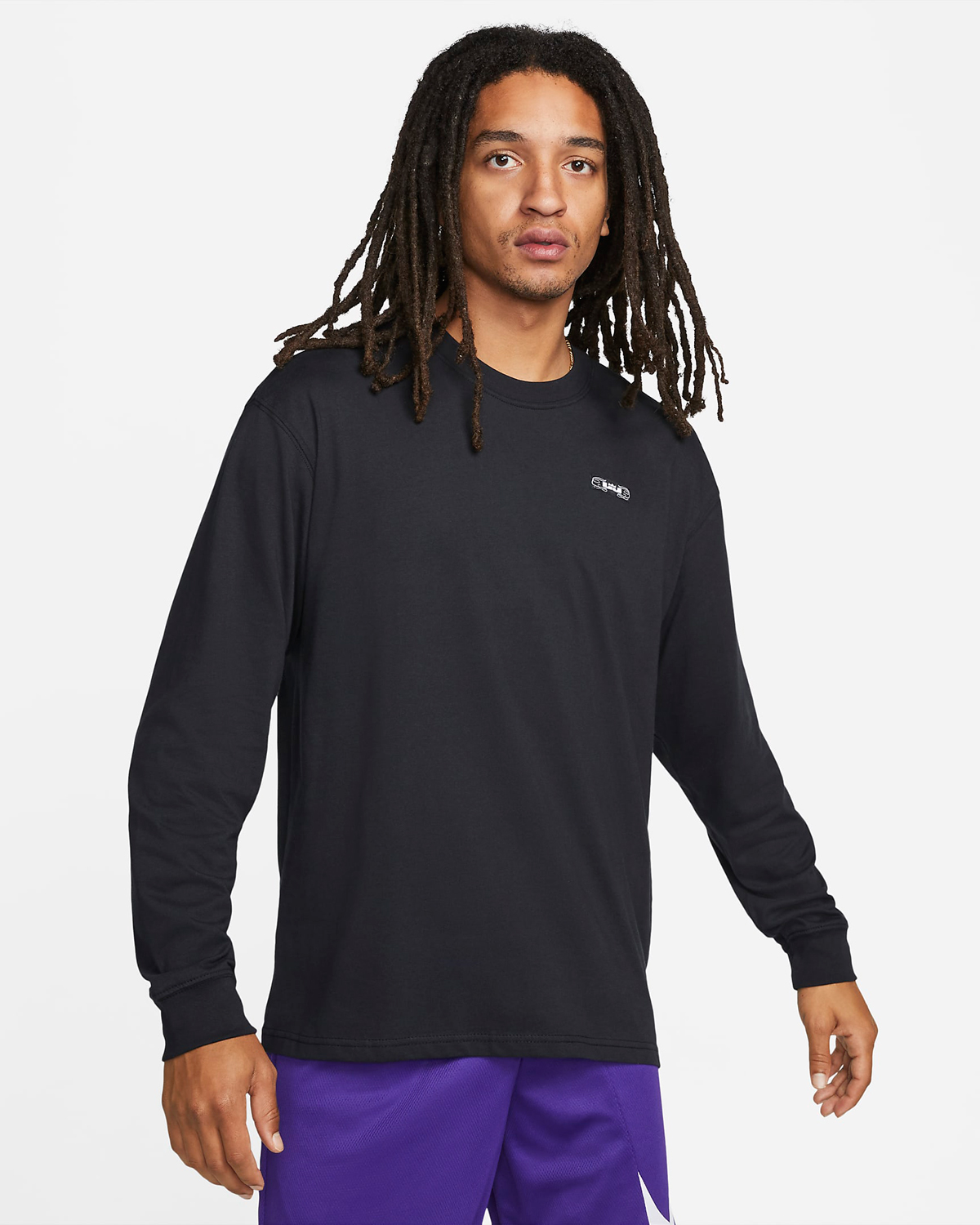 Nike-LeBron-20-Long-Sleeve-T-Shirt-Black-Purple-1