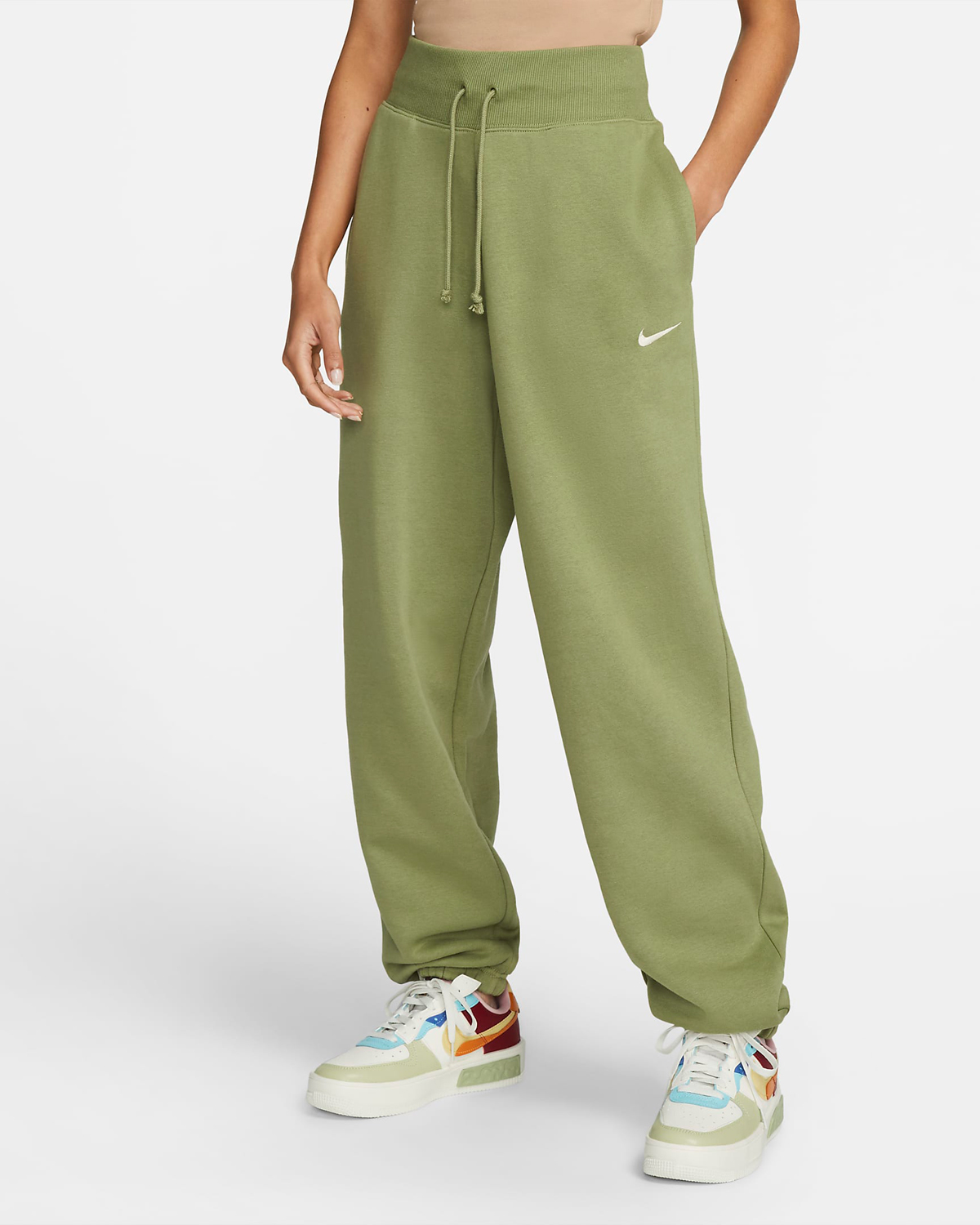 Nike-Sportswear-Phoenix-Womens-Sweatpants-Alligator-Green