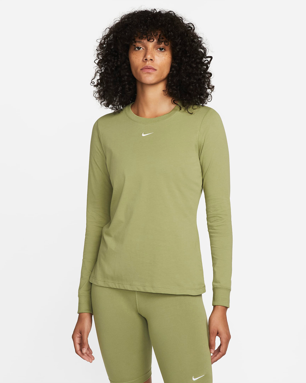 Nike-Sportswear-Womens-Long-Sleeve-T-Shirt-Alligator-Green