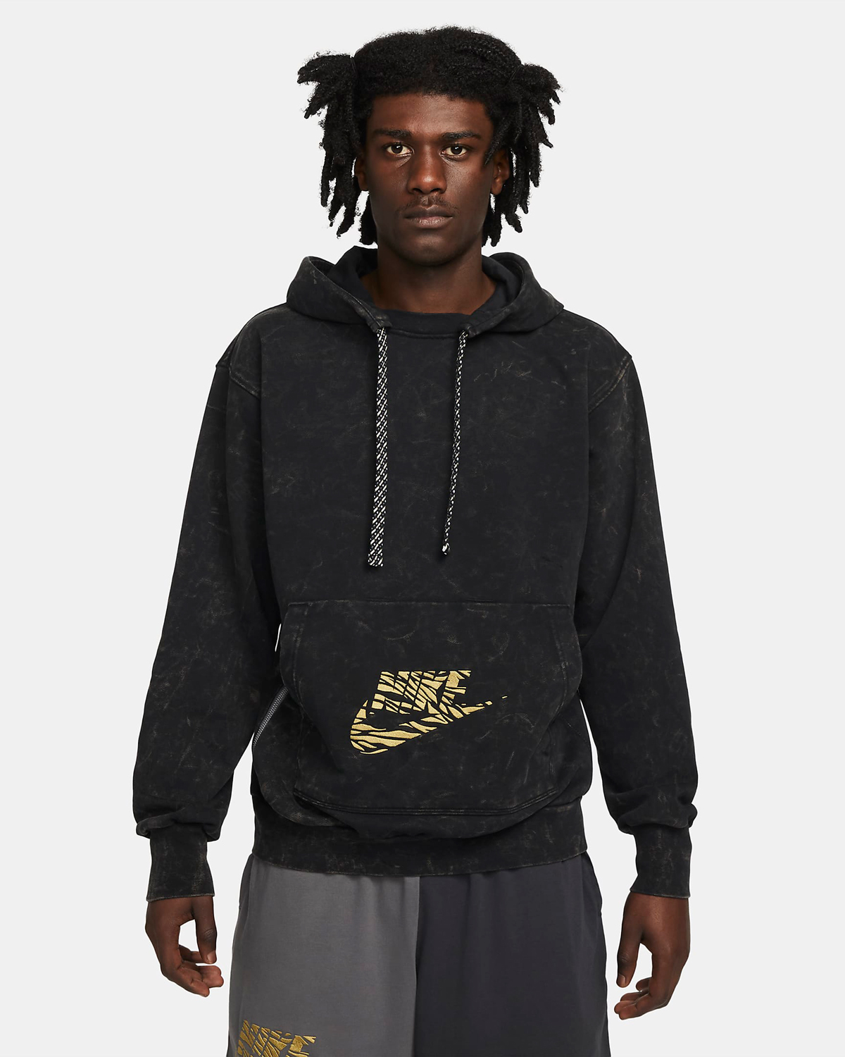Nike-Standard-Issue-Basketball-Hoodie-Black-Gold