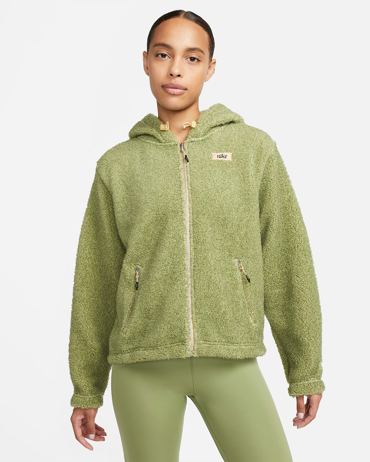 Nike-Womens-Fuzzy-Zip-Hoodie-Alligator-Green
