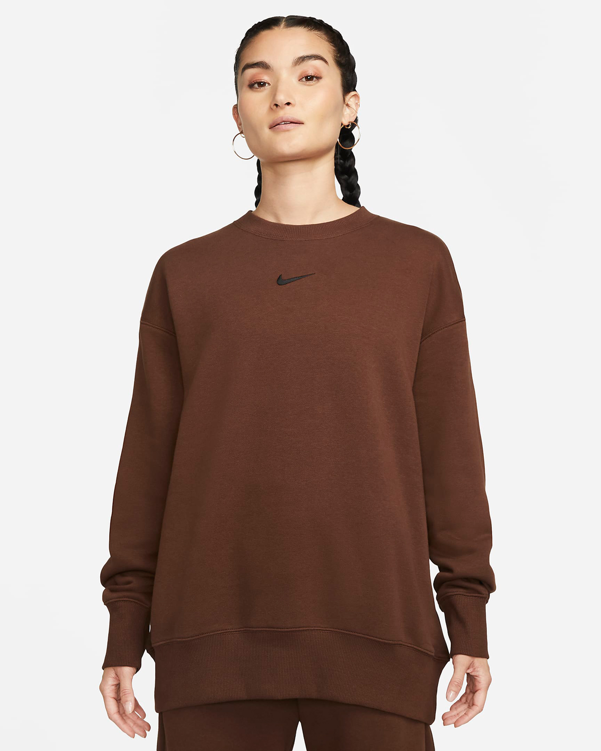 Nike-Womens-Sweatshirt-Cacao-Wow