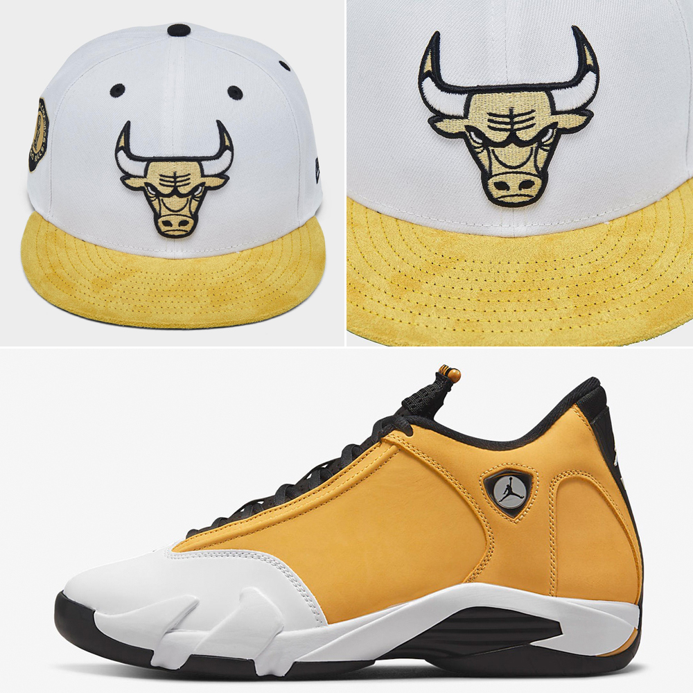 air-jordan-14-light-ginger-bulls-hat