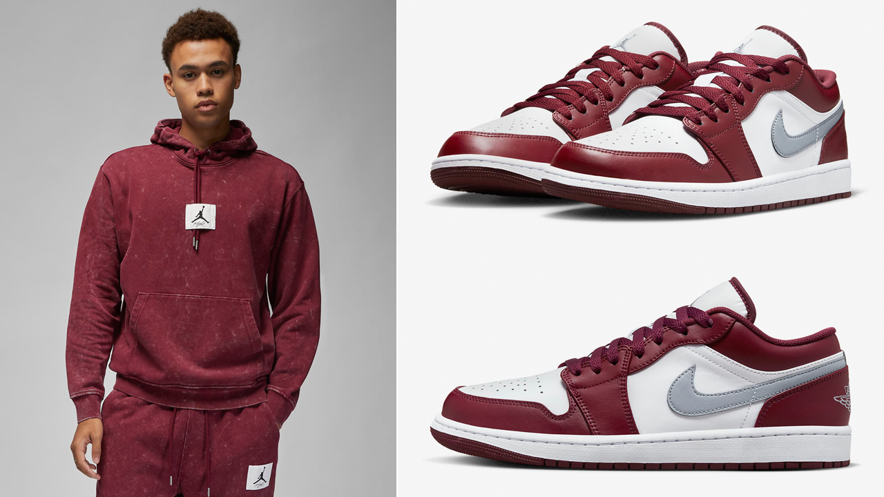 Air-Jordan-1-Low-Cherrywood-Red-Shirts-Clothing-Outfits