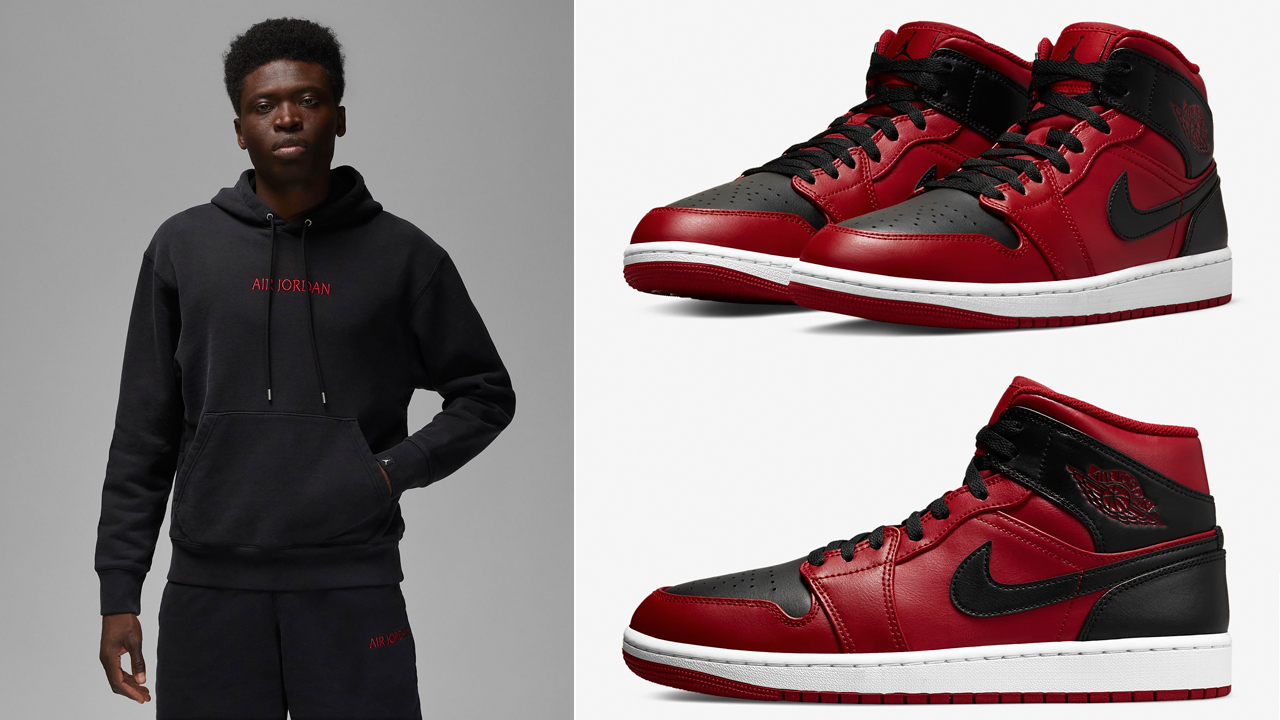 Air-Jordan-1-Mid-Gym-Red-Black-Outfits