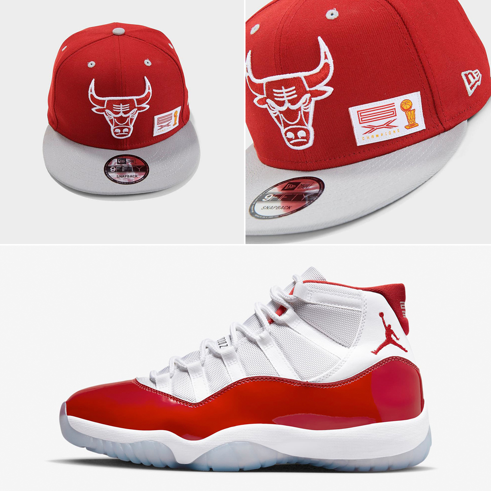 Air-Jordan-11-Cherry-2022-Bulls-Hat