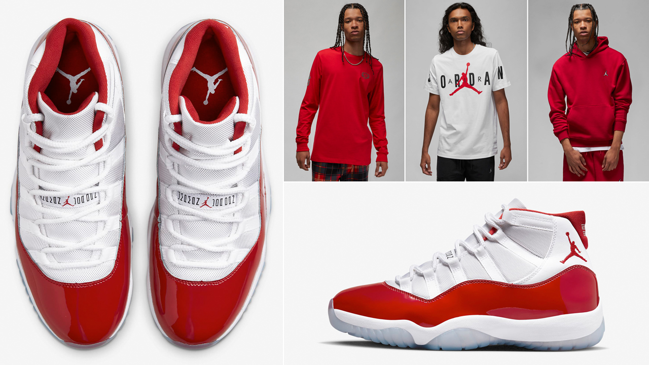 Air-Jordan-11-Cherry-2022-Shirts-Clothing-Outfits
