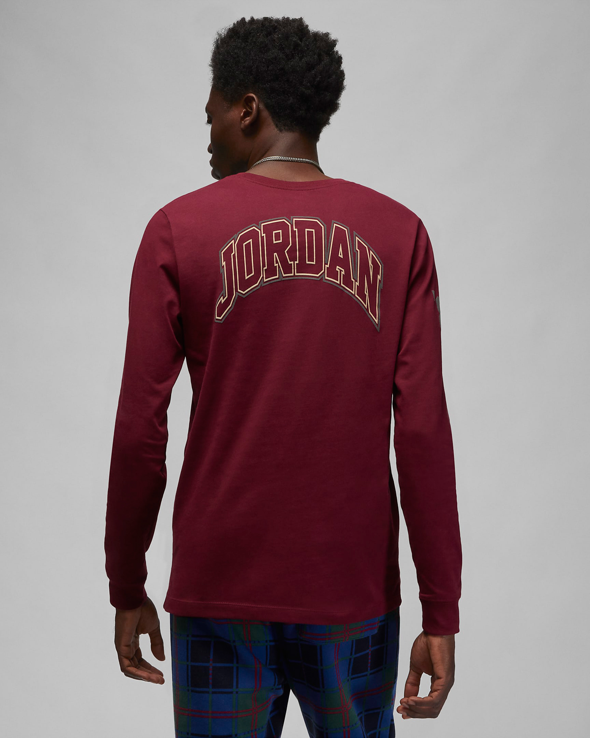 Jordan-Holiday-Long-Sleeve-T-Shirt-Cherrywood-Red-2