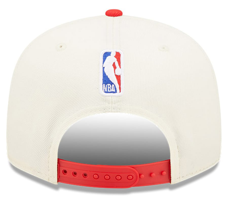 New-Era-Chicago-Bulls-2022-NBA-Draft-Snapback-Hat-Cream-Red-3