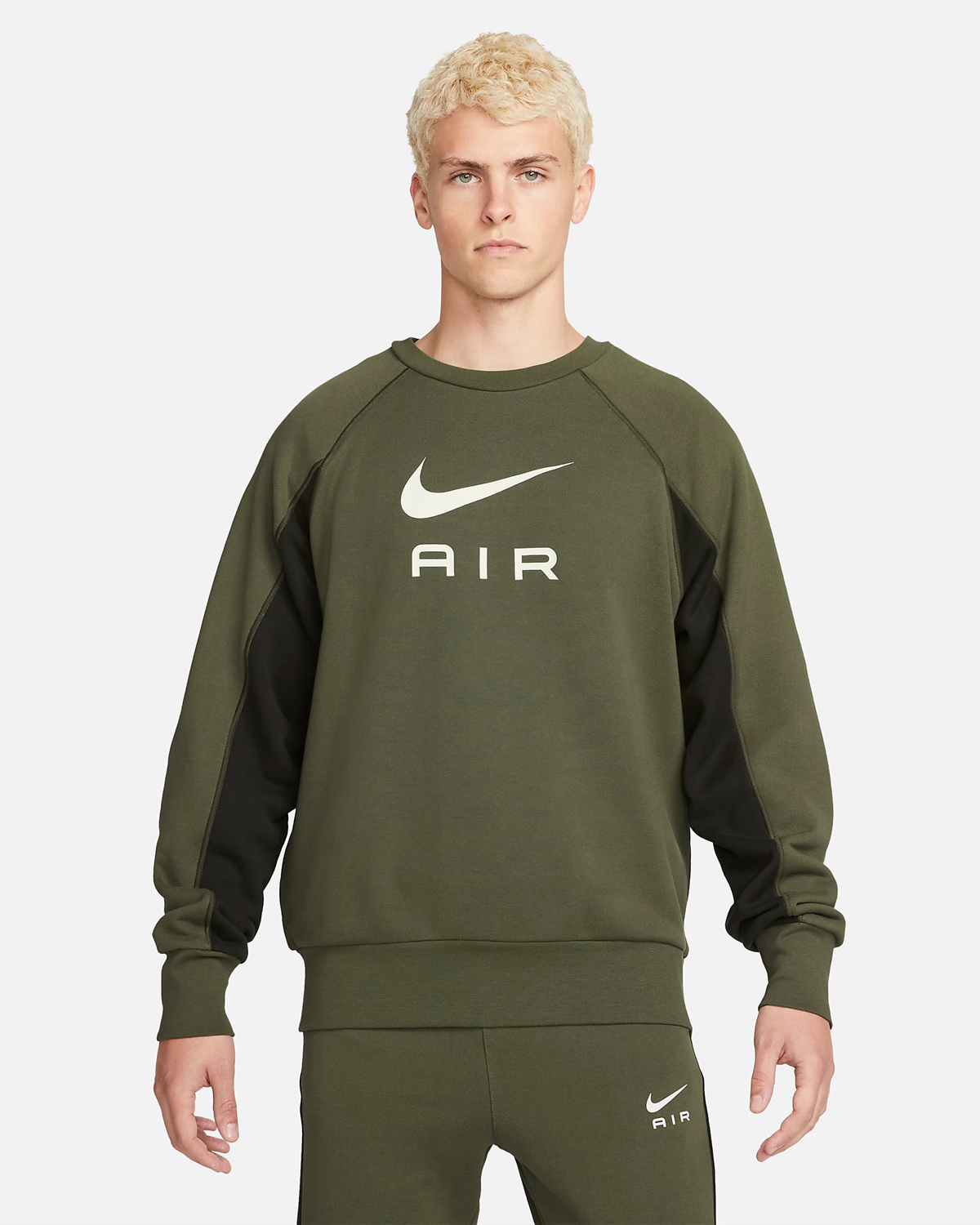 Nike-Air-Crew-Sweatshirt-Olive-Green