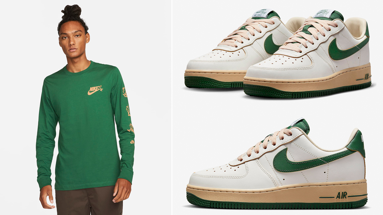 Nike-Air-Force-1-Low-Sail-Gorge-Green-Shirts-Clothing-Outfits