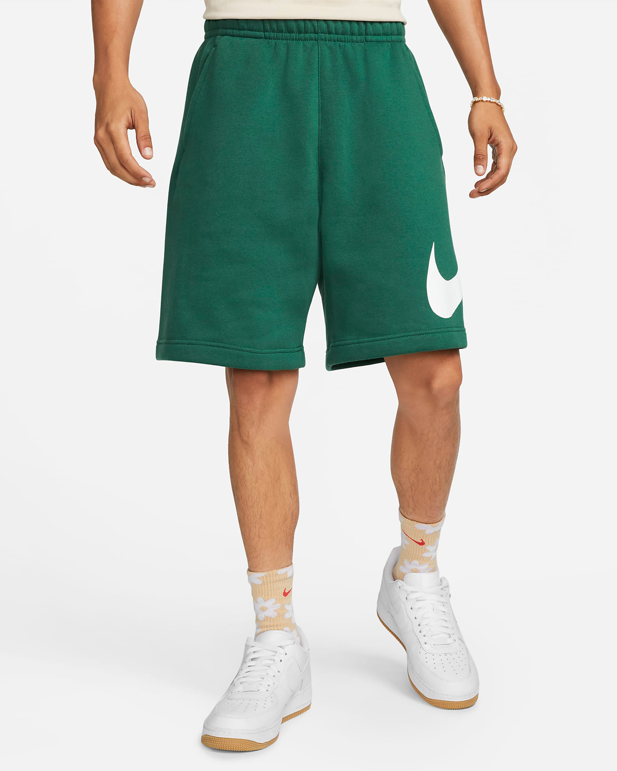 Nike-Club-Fleece-Graphic-Shorts-Gorge-Green