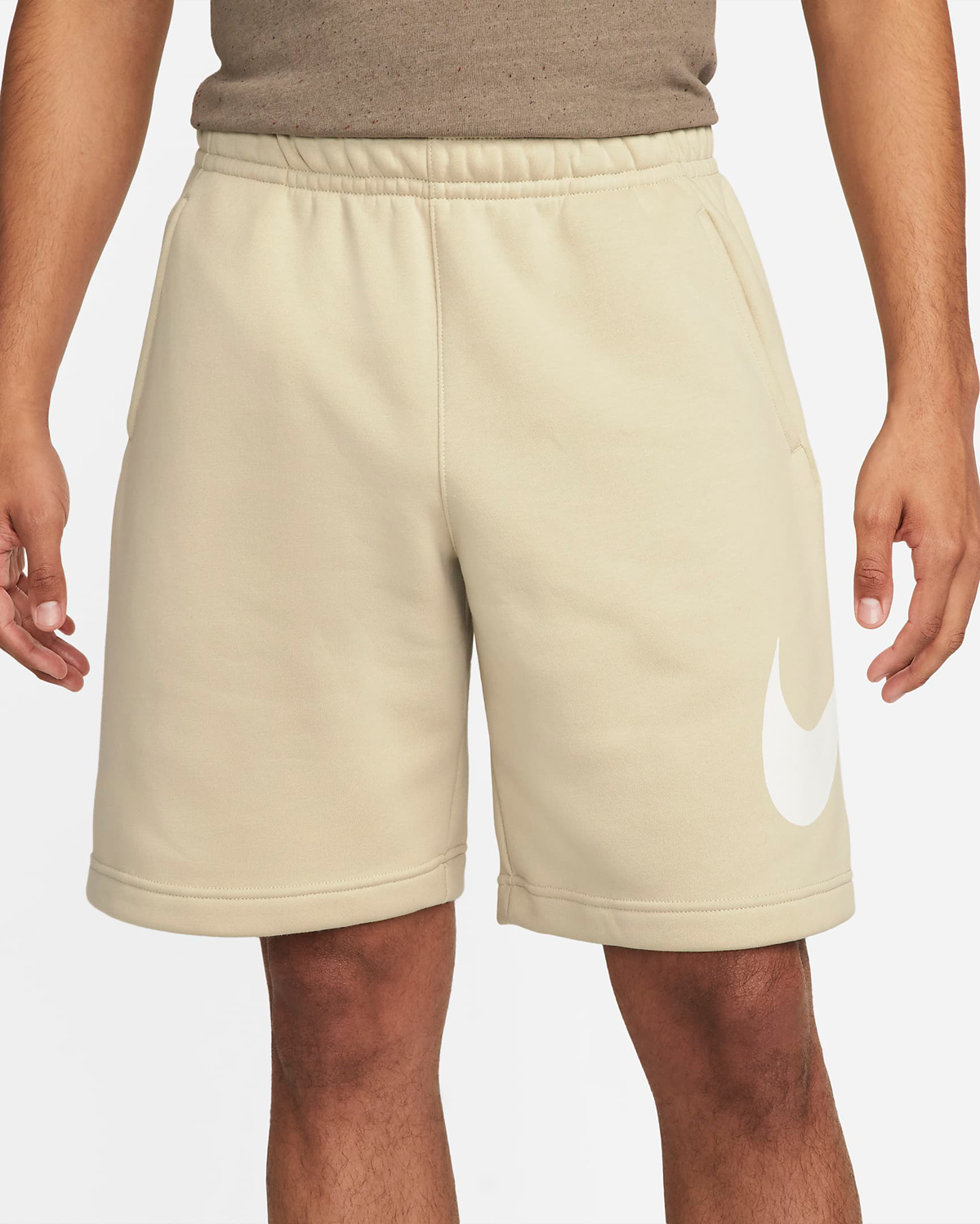 Nike-Club-Fleece-Graphic-Shorts-Rattan