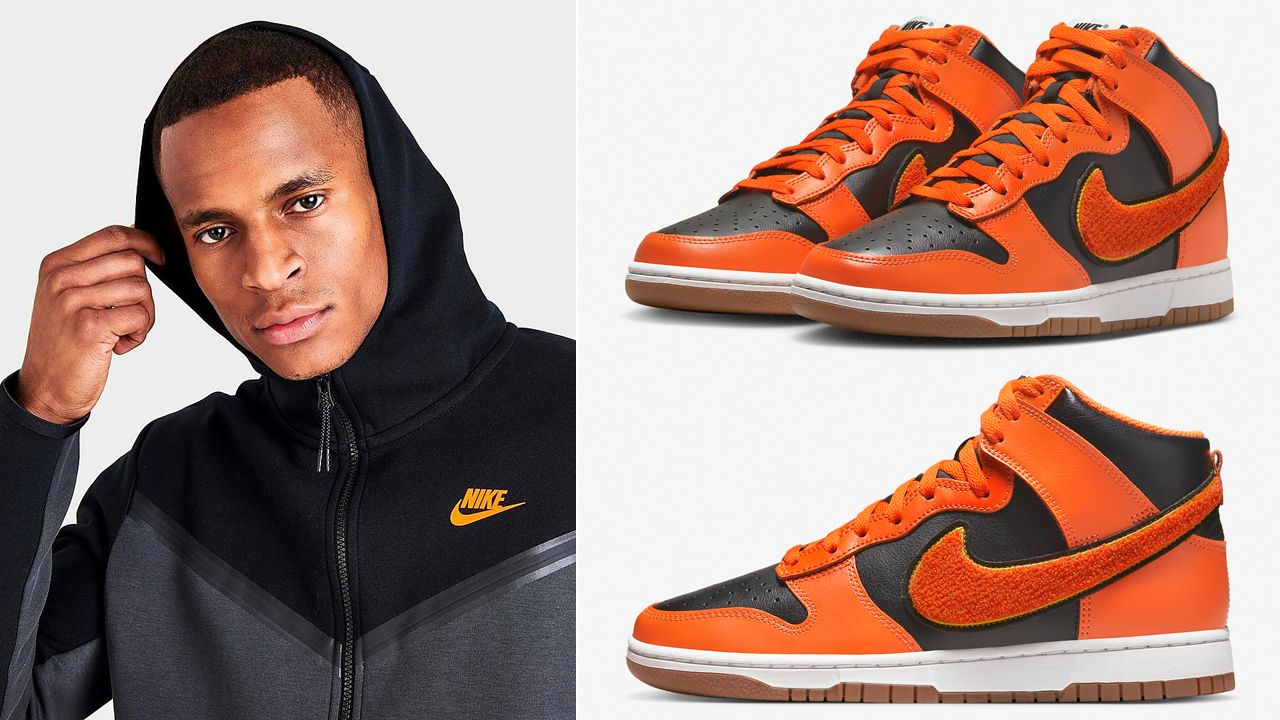 Nike-Dunk-High-Chenille-Swoosh-Safety-Orange-Hoodie-Outfit