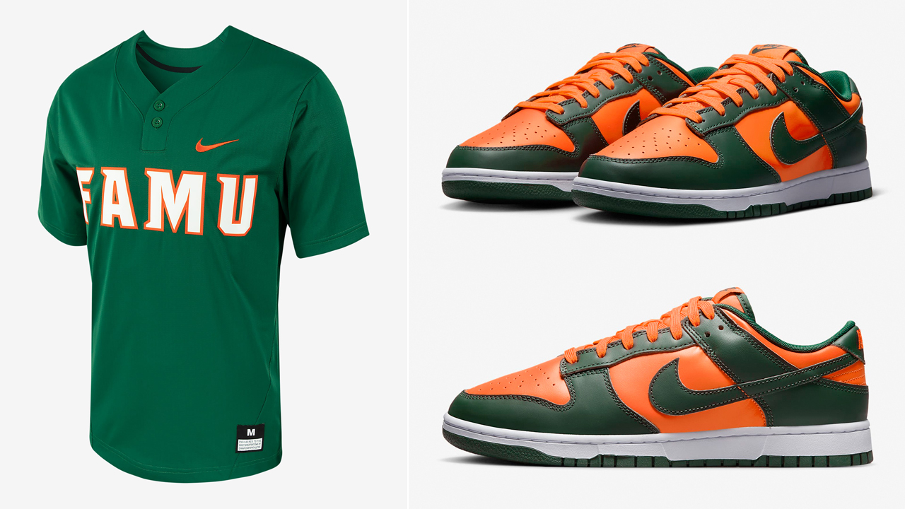 Nike-Dunk-Low-Miami-Hurricanes-Shirt-Match-Outfit