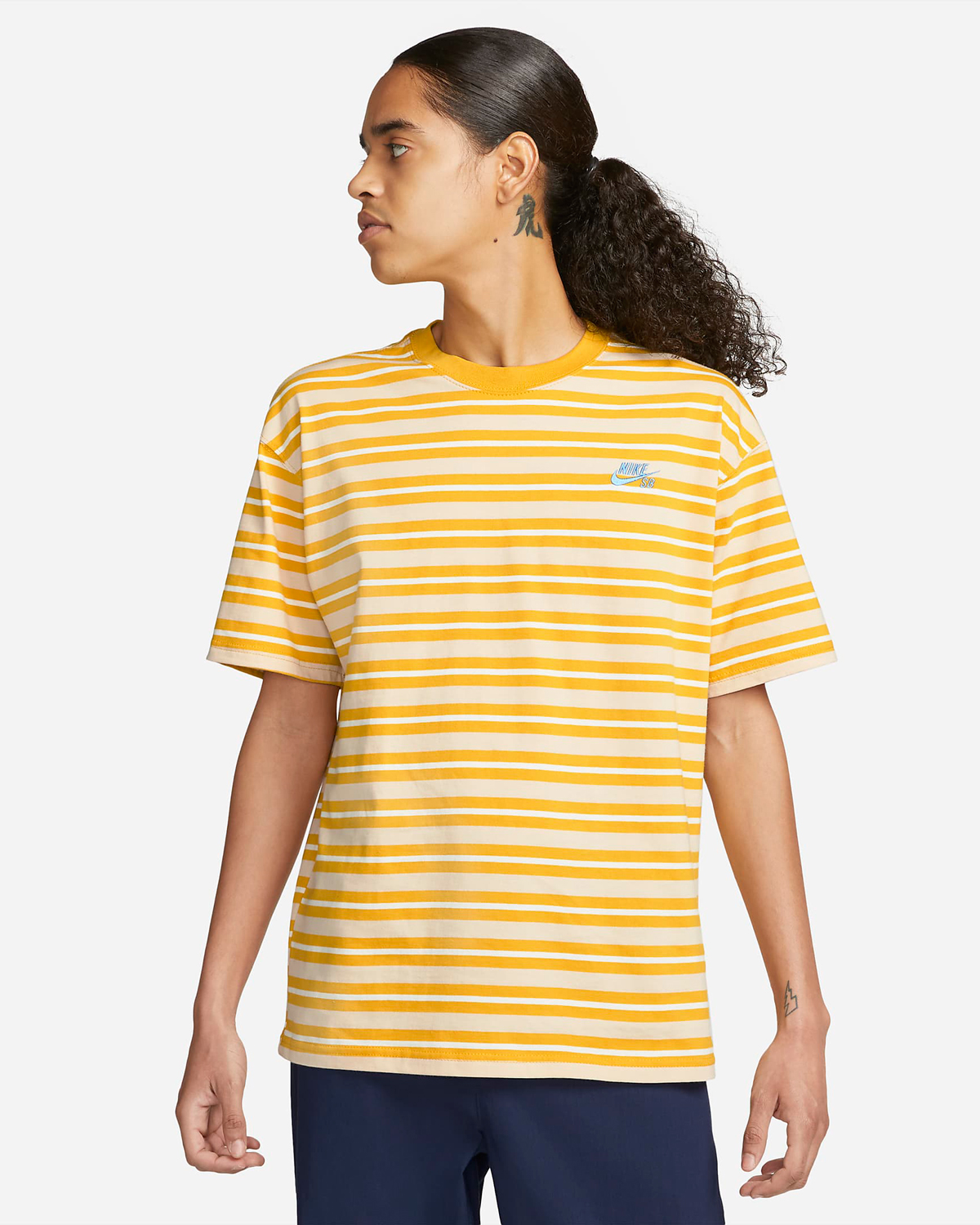 Nike-SB-Striped-T-Shirt-Dark-Sulfur