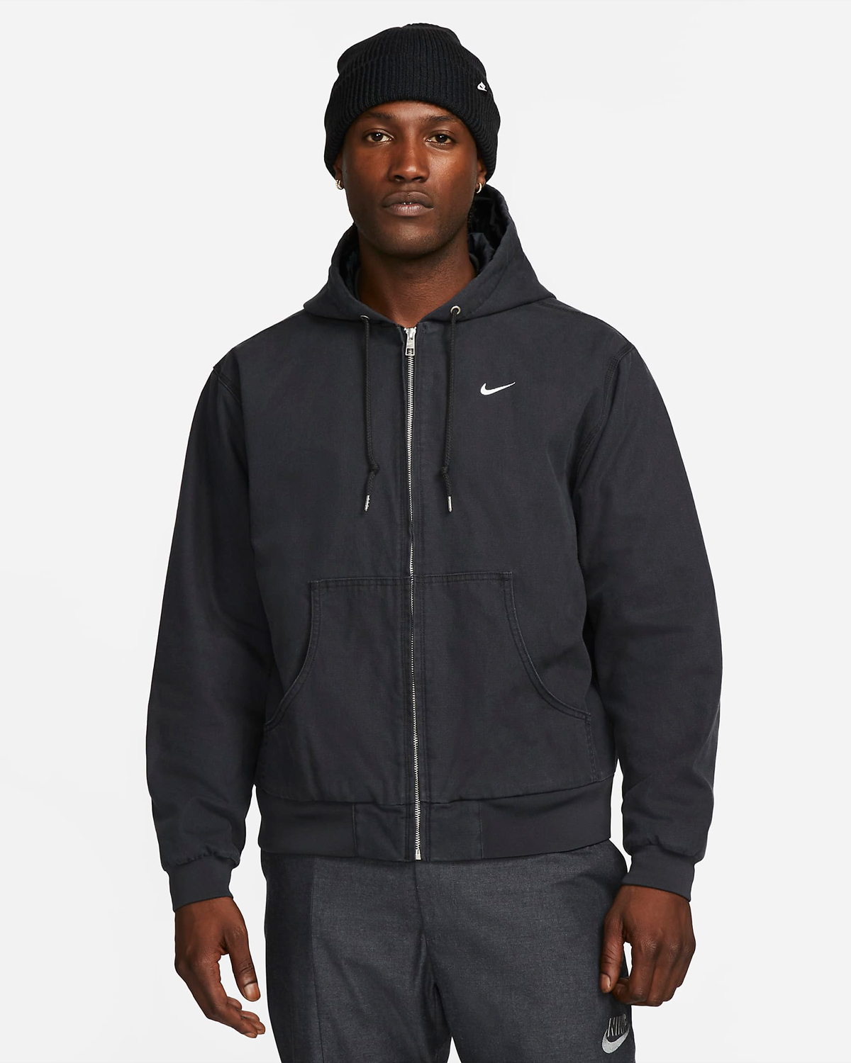 Nike-Sportswear-Padded-Hooded-Jacket-Black-White