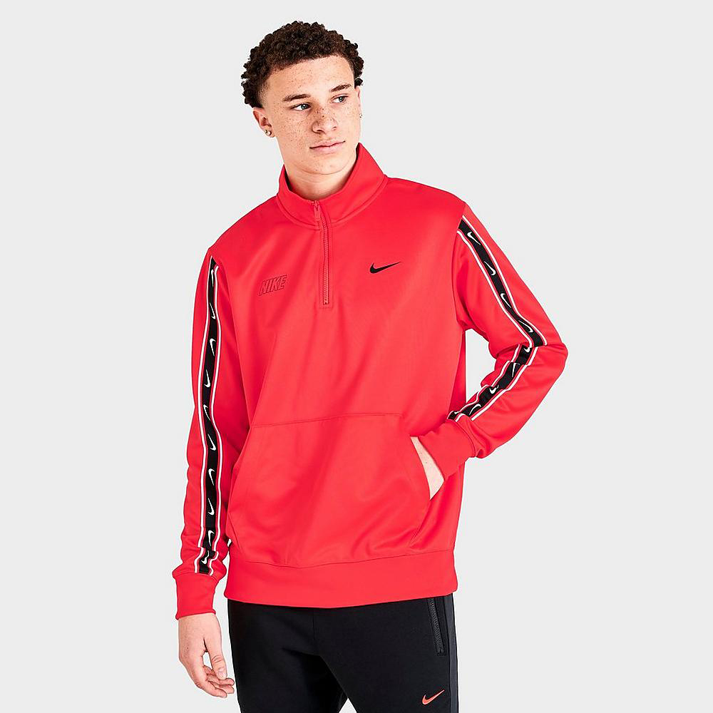 Nike-Sportswear-Repeat-Logo-Half-Zip-Top-Light-Crimson