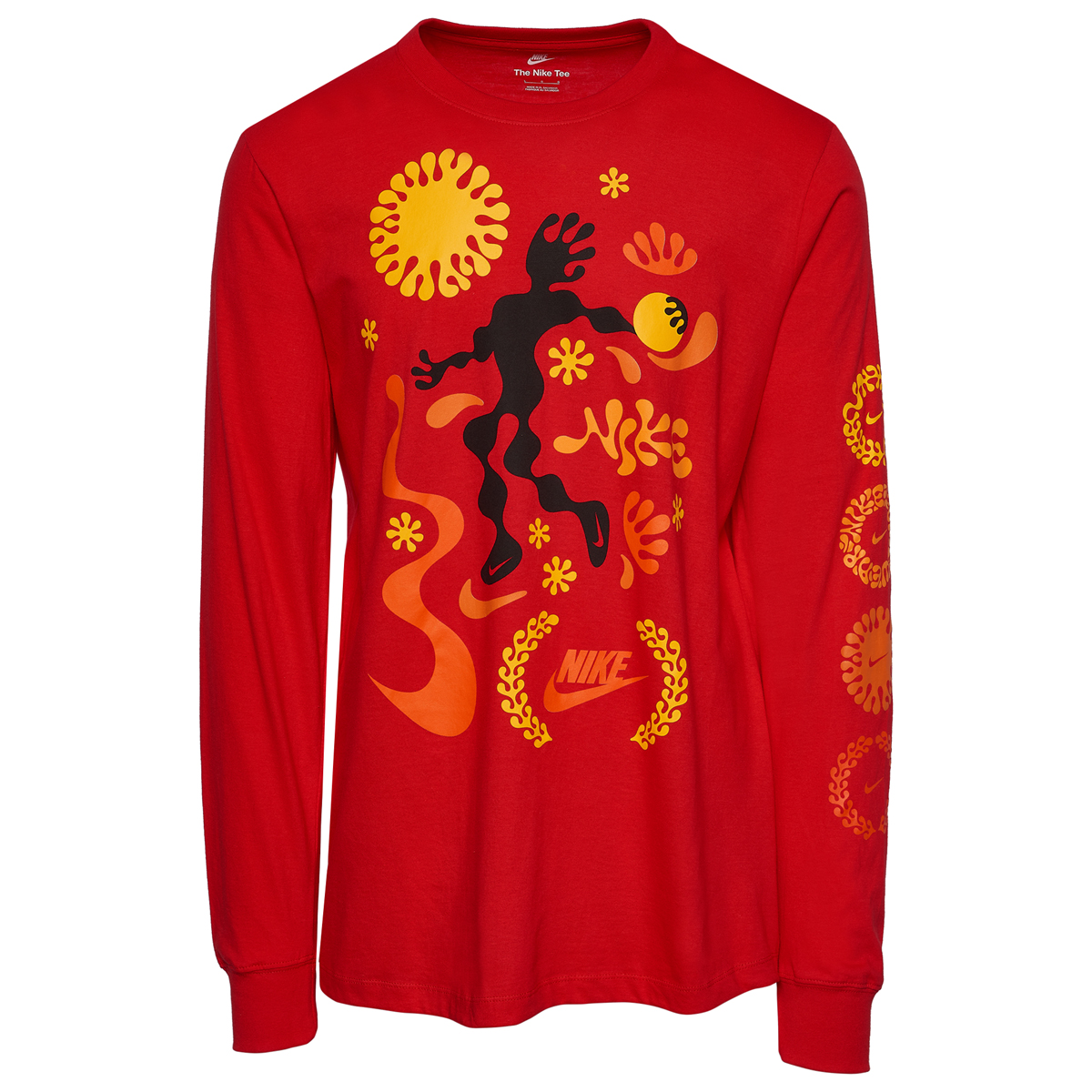 Nike-Squiggles-Long-Sleeve-T-Shirt-Red-1