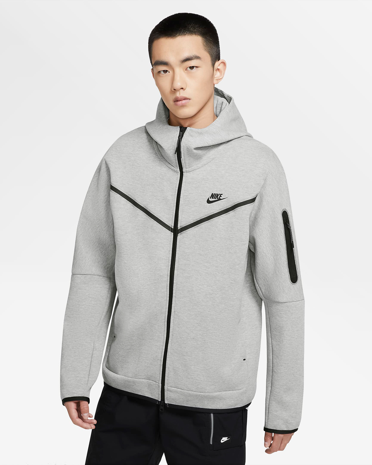 Nike-Tech-Fleece-Full-Zip-Hoodie-Grey