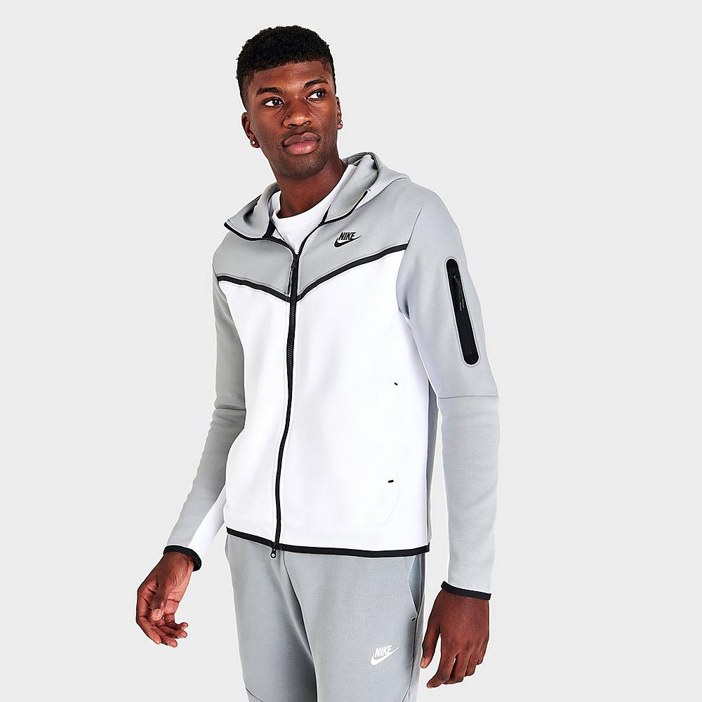 Nike-Tech-Fleece-Full-Zip-Hoodie-Light-Smoke-Grey-White-Black
