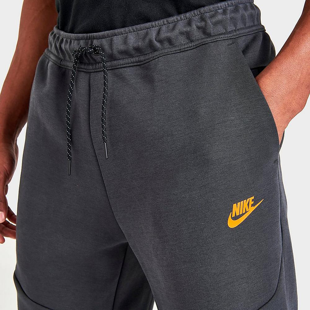 Nike-Tech-Fleece-Jogger-Pants-Black-Safety-Orange-2