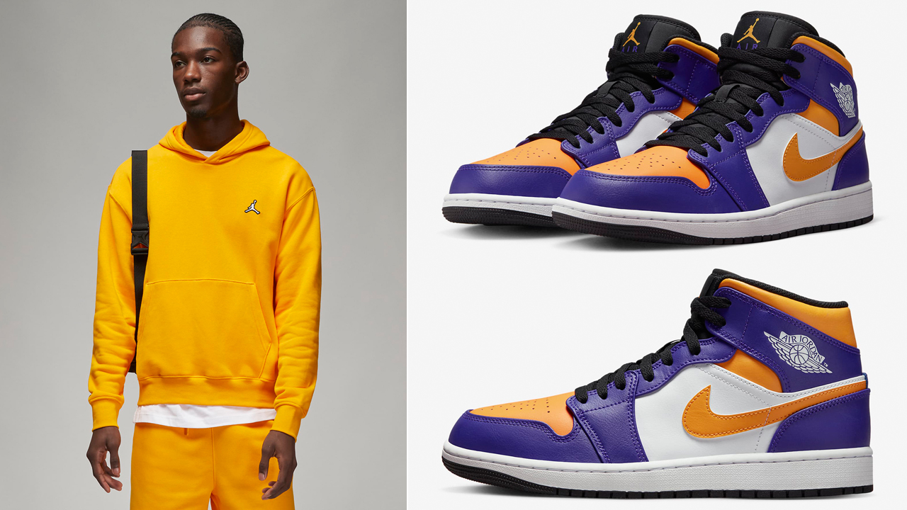 Air-Jordan-1-Mid-Lakers-Hoodie-Outfit