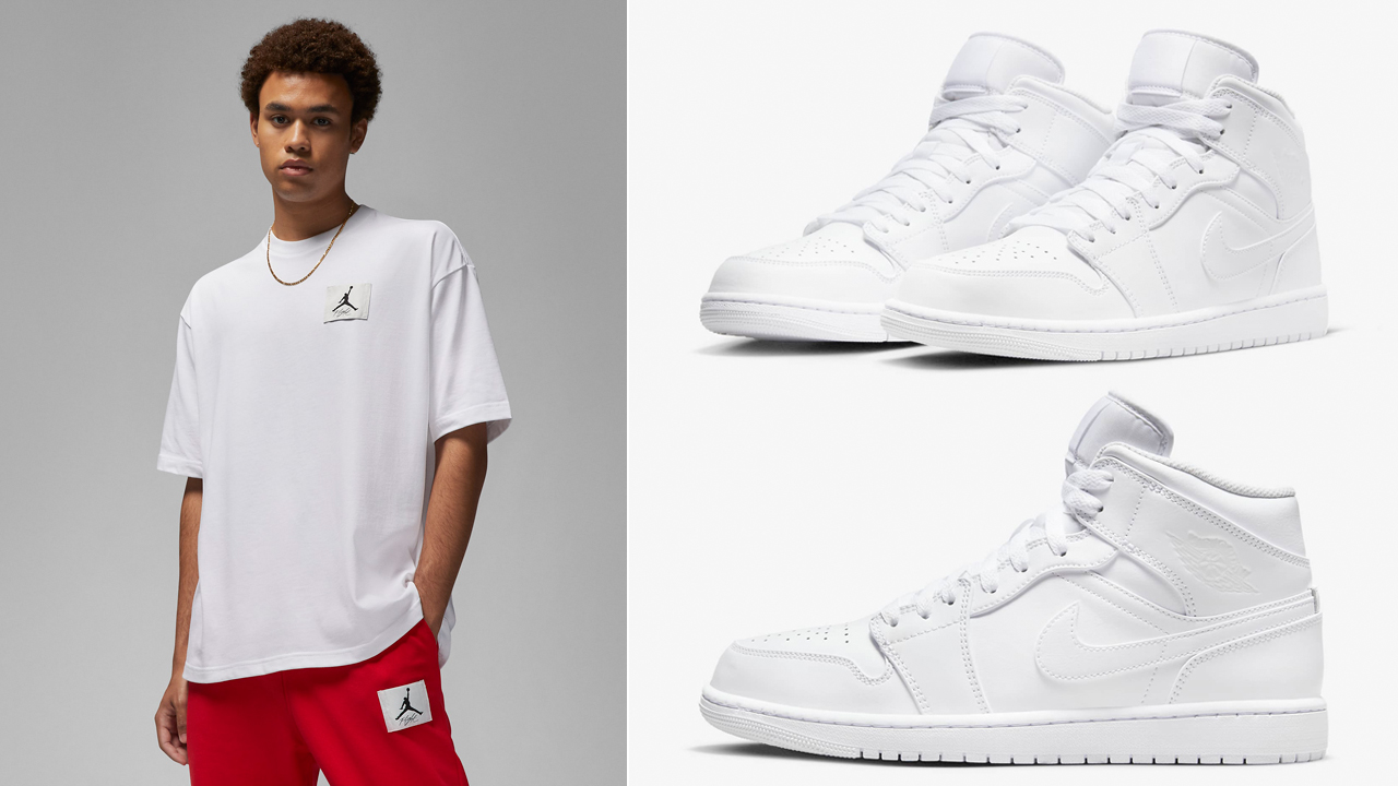 Air-Jordan-1-Mid-Triple-White-Shirts-Clothing-Outfits