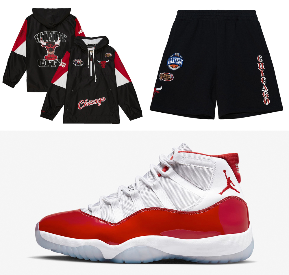 Air-Jordan-11-Cherry-Bulls-Matching-Outfits
