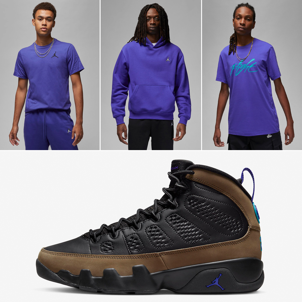 Air-Jordan-9-Light-Olive-Concord-Shirts-Outfits