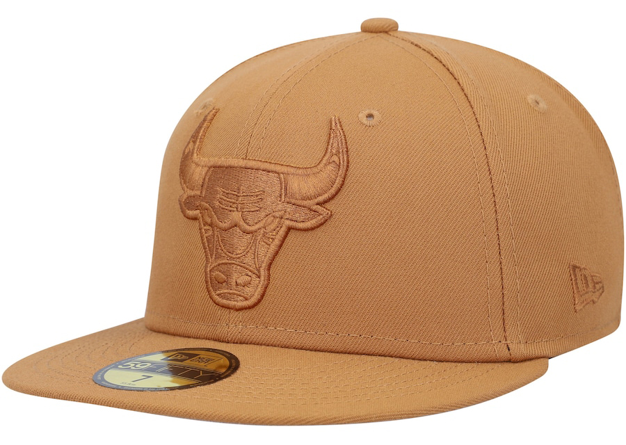 Chicago-Bulls-New-Era-Tan-59FIFTY-Fitted-Cap-1