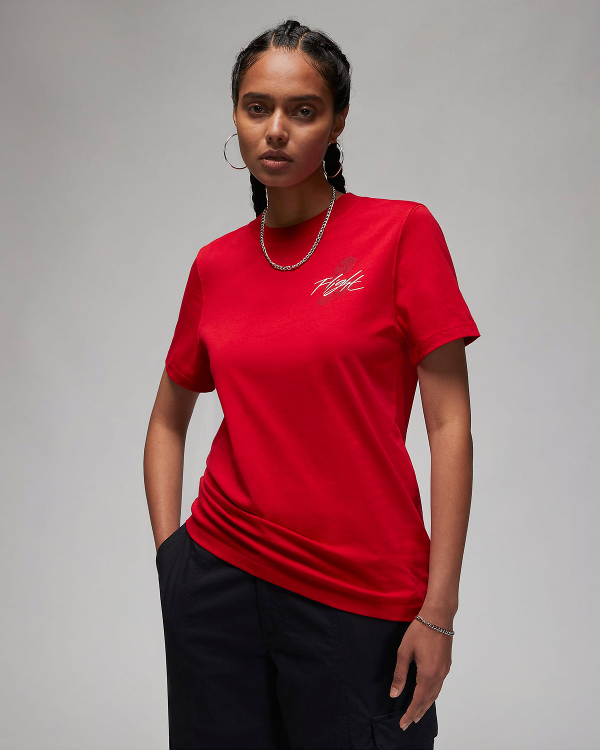 Jordan-Flight-Womens-T-Shirt-Gym-Red-1