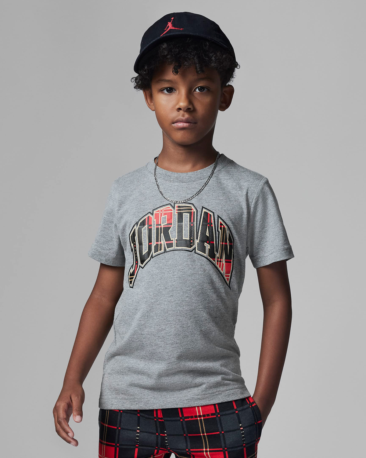 Jordan-Plaid-Little-Kids-Preschool-T-Shirt