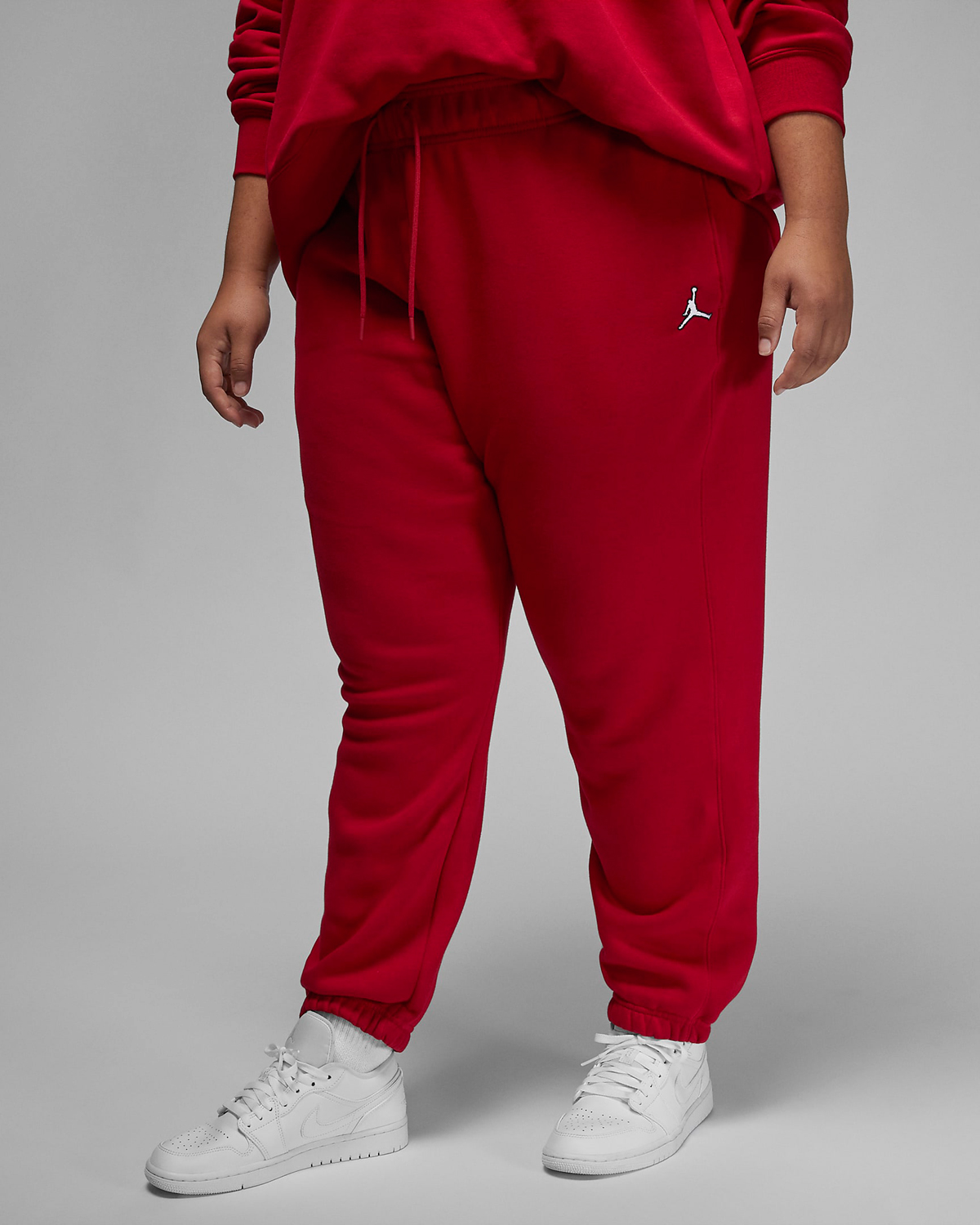 Jordan-Womens-Brooklyn-Fleece-Pants-Plus-Size-Gym-Red