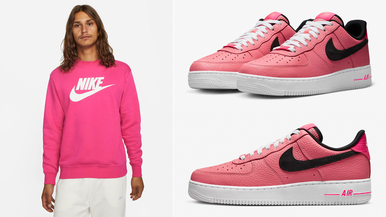 Nike-Air-Force-1-Low-Pink-Gaze-Shirts-Clothing-Outfits