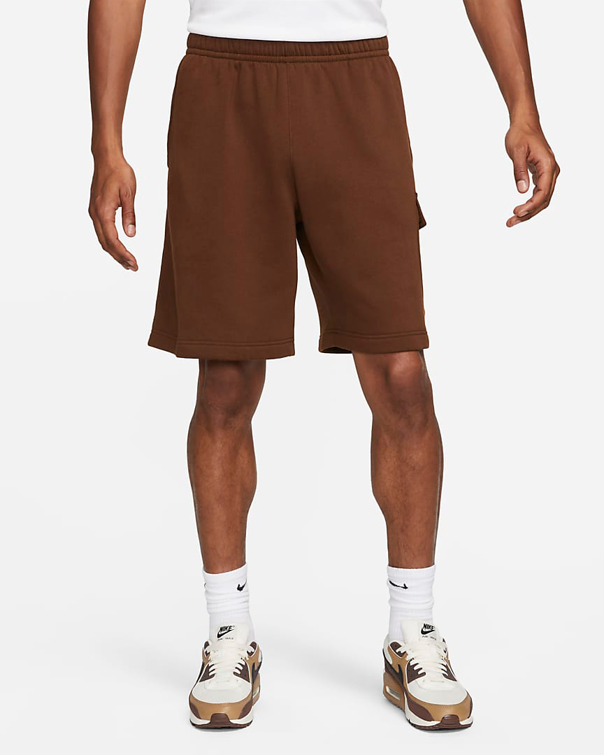 Nike-Club-Fleece-Cargo-Shorts-Cacao-Wow-1