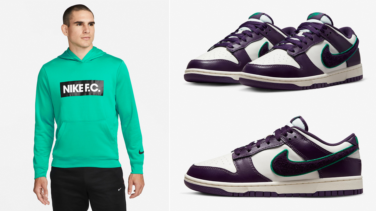 Nike-Dunk-Low-Chenille-Swoosh-Grand-Purple-Neptune-Green-Clothing-Outfits