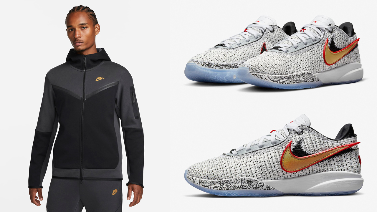 Nike-LeBron-20-The-Debut-Tech-Fleece-Hoodie-Pants-Outfit