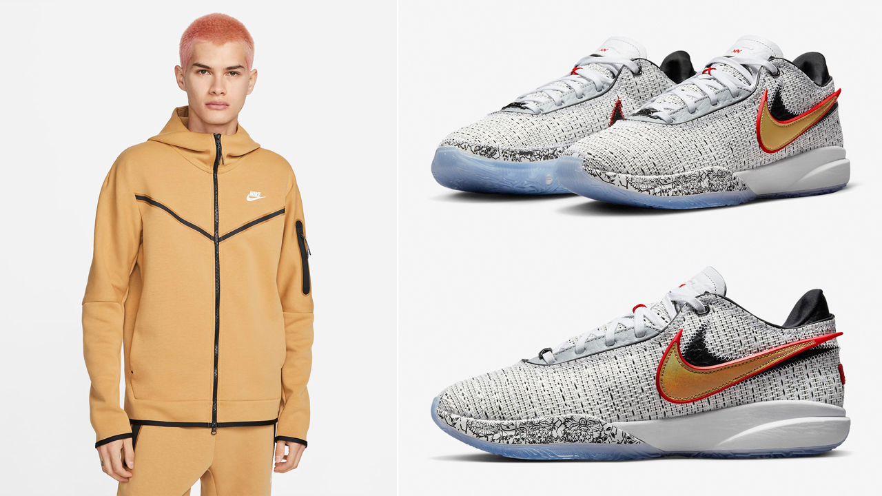 Nike-LeBron-20-White-Gold-Outfits