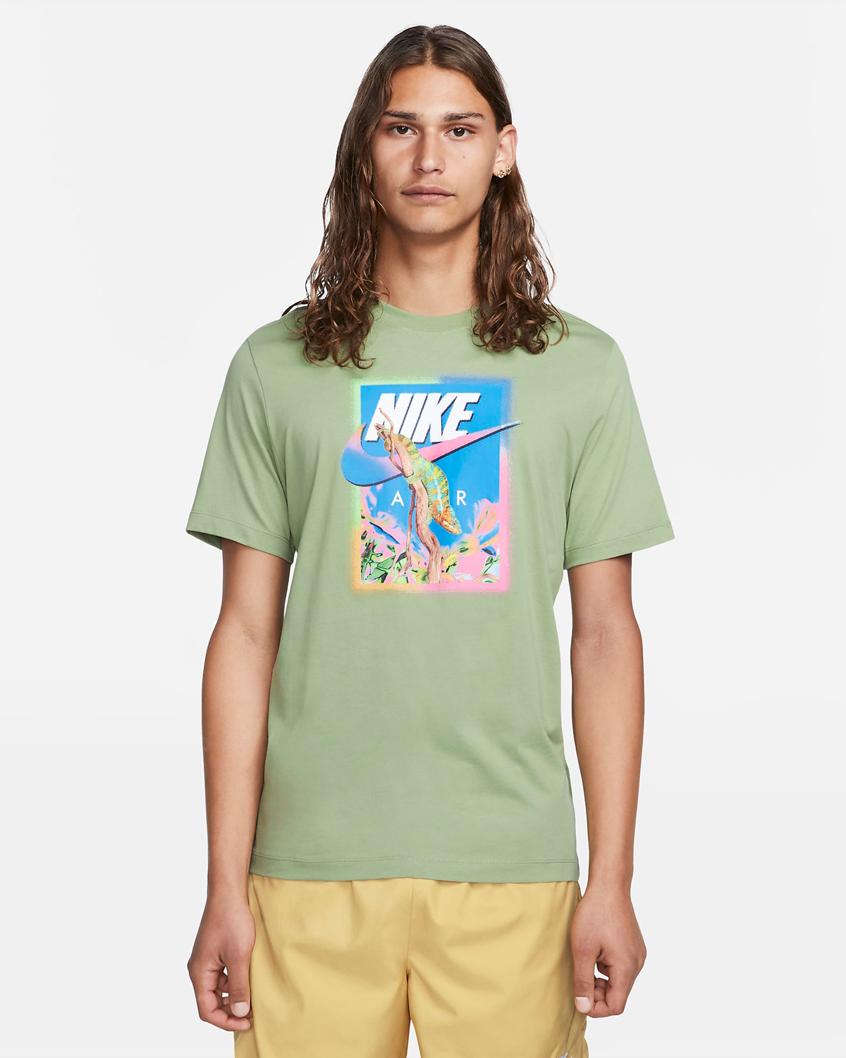 Nike-Oil-Green-Chameleon-T-Shirt