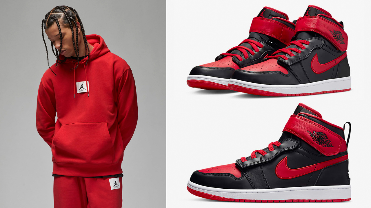 Air-Jordan-1-Hi-Flyease-Black-Fire-Red-Hoodie-Outfit