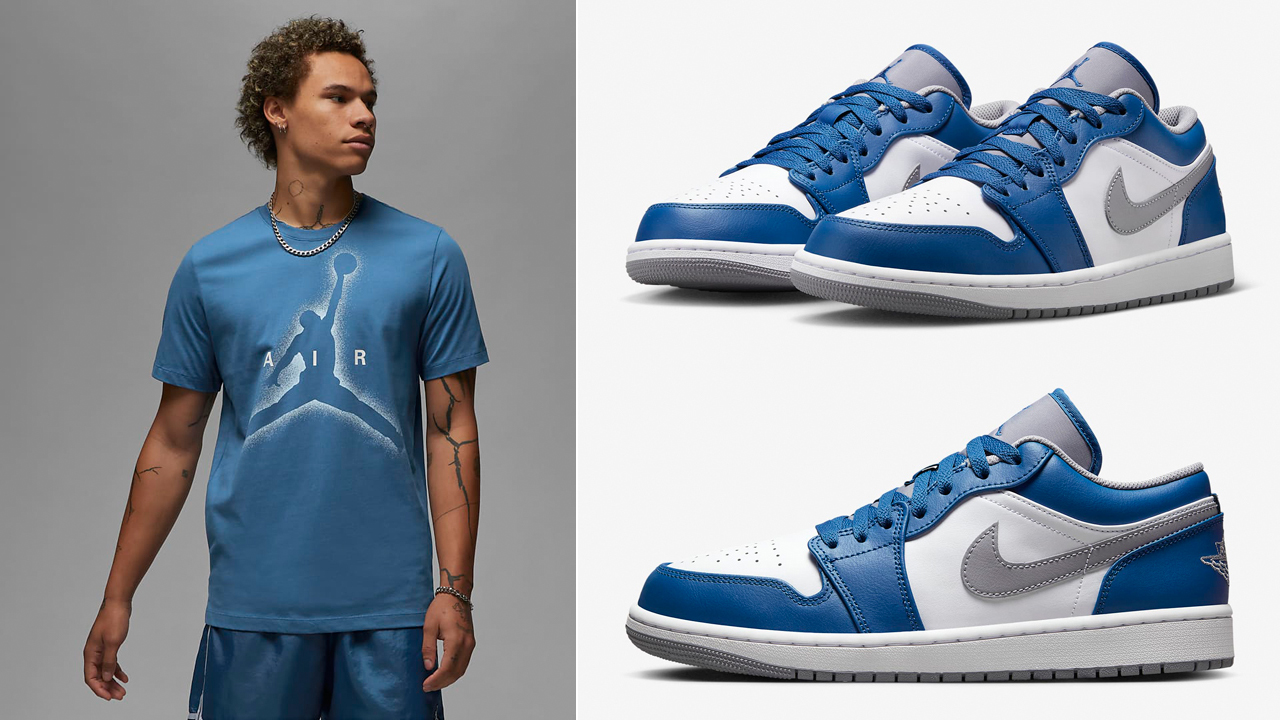 Air-Jordan-1-Low-True-Blue-Shirts-Outfits-Clothing
