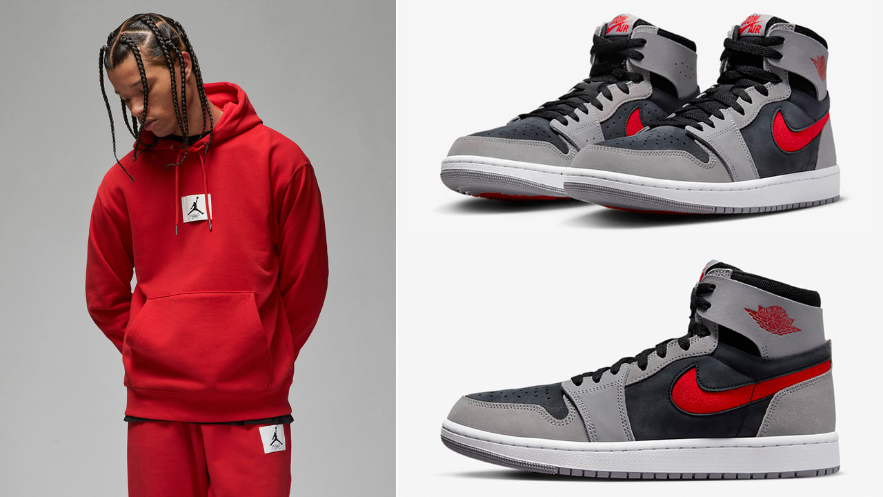 Air-Jordan-1-Zoom-Comfort-Cement-Grey-Fire-Red-Hoodie-Outfit